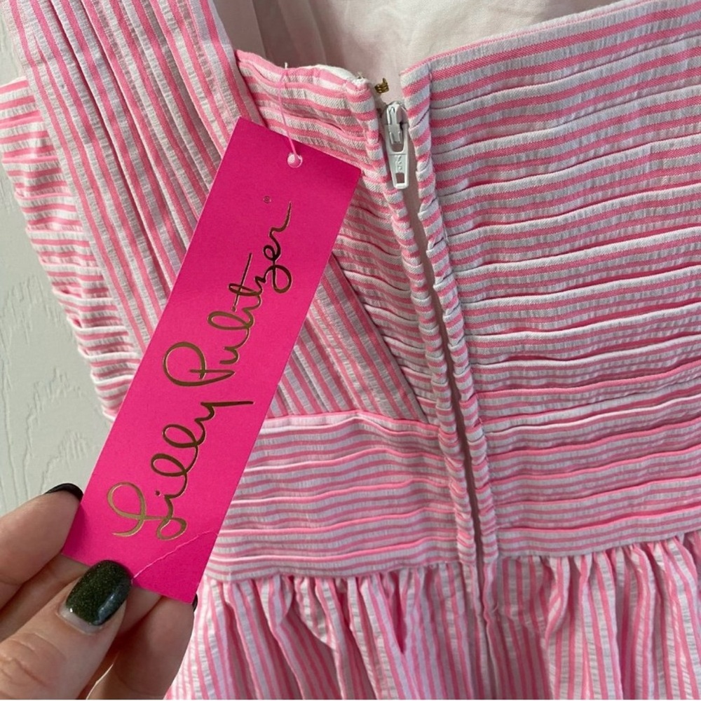 Lilly Pulitzer Pink One-Shoulder Dress - Picture 6 of 6